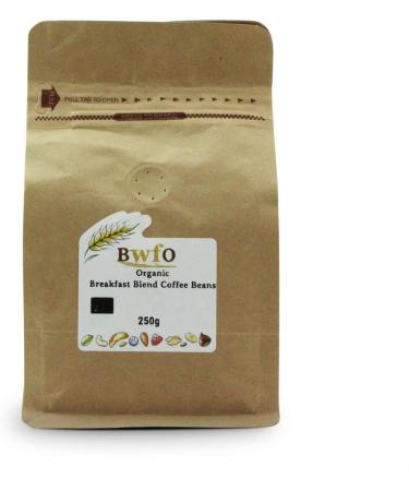Organic Breakfast Blend Coffee Beans 250g (BWFO) - Buy Online on GoSupps.com