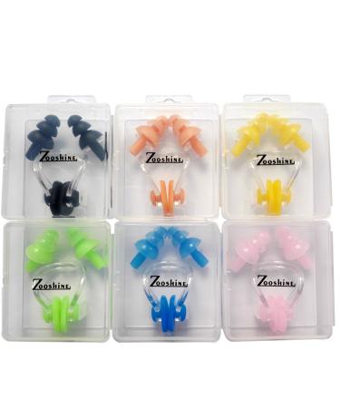 Zooshine 6 Sets Waterproof Silicone Swimming Earplugs Nose Clip PlugsEar  Nose Protector Swimming Sets Box Package - Buy Online on GoSupps.com