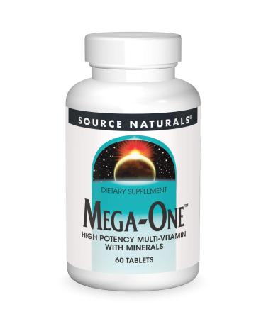 Source Naturals Mega-One High Potency Multi-Vitamin with Minerals 60 Tablets