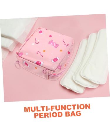 Lurrose 4-Pack Menstrual Towel Bags | Portable Tampon Holders for Travel | Sanitary Storage for Women | 13x13x5cm | Ideal for Girls - Buy Online on GoSupps.com