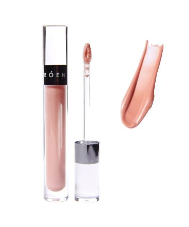 ROEN - Natural Kiss My Liquid Lip Balm Shimmer | Vegan Cruelty-Free Clean Makeup (RUMOR - Shimmery Light Pink)