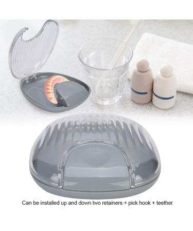 Buy Orthodontic Retainer Case | Portable Waterproof Mouthpiece Box for Travel | Gray | Ideal for Men & Women - Buy Online on GoSupps.com