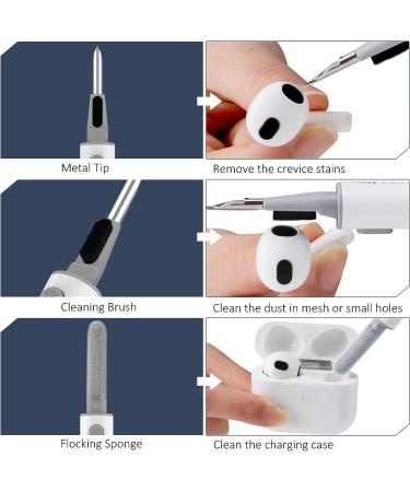 Yunerz Airpods Cleaner Kit - Earbuds Cleaning Pen & Bluetooth Headphone Tool with Putty for Airpods Pro 1 2 3 - Upgraded Kits with Cloth & Wet Dry Wipes - Buy Online on GoSupps.com