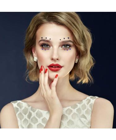 LALAFINA 9 Sheets Nail Art Stickers Hair Jewels Face Jewels Eye Gems Rhinestones for Makeup Nail Stickers Glitter Stickers Rhinestones for Nails Face Rhinestones Japanese Hair Accessories 9x8x0.1cm Assorted Color - Buy Online on GoSupps.com