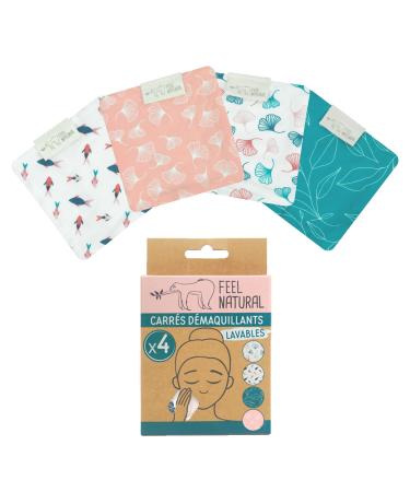 Feel Natural Make-up Remover square 4 pieces