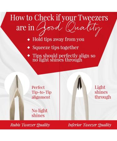 Rubis Swiss Tweeze Tweezers - Precision Swiss-Made Tweezers for Perfectly Defined Brows and Hair Removal - Buy Online on GoSupps.com