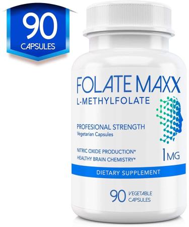 L-Methylfolate 15mg - 90 Capsules | Professional Strength 5-MTHF Supplement | Non GMO & Gluten Free - Buy Online on GoSupps.com