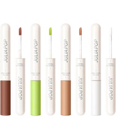 Eyeshadow Primer 4 Colors Matte Liquid Eyeshadow for Smooth | Cream Eyeshadow Primer Waterproof Long Lasting Eye Brightener Highlighter Blusher Eye Shadow Makeup for Women/v - Buy Online on GoSupps.com