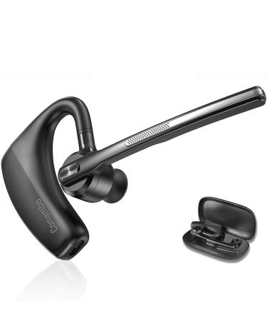 Conambo Bluetooth Headset 5.1 with CVC8.0 Dual Mic Noise Cancelling Bluetooth Earpiece 16Hrs Talktime Wireless Headset Hands-Free Earphone for Truck Driver iPhone Android Cell Phones