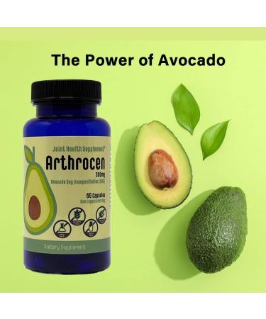 Arthrocen Joint Health Supplement 300mg Avocado Soy Unsaponifiable Non-GMO | Dairy, Gluten, & Shellfish Free | 60 Day Supply | 1 Capsule Daily - Buy Online on GoSupps.com