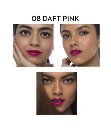 SUGAR Cosmetics Matte Attack Transferproof Lipstick - 08 Daft Pink - 2g (Deep Pink) | Long Lasting, Moisturizing, Matte Finish - Buy Online on GoSupps.com