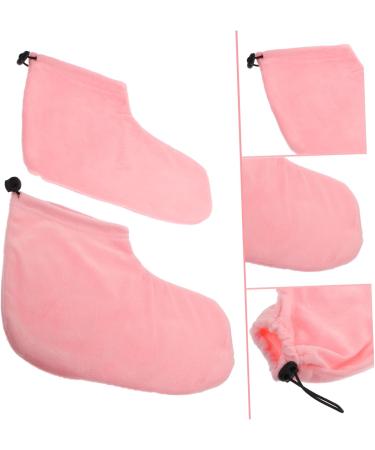Beavorty 1 Pair Wax Warm Foot Cover Paraffin Wax Bath Liner Paraffin Bath Socks Paraffin Wax Foot Warming Cover Gloves Wax Warmer Hand Foot Liners and Bag Insulation Cotton Boots 28X20X0.9CM Pink - Buy Online on GoSupps.com