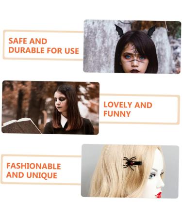 FRCOLOR 8 Pairs Halloween Hair Clips Bat Hairclips Halloween Hairpins Cosplay Hair Clips Kids Hair Barrettes Dress Accessories Non-woven Hair Clips Non-woven Fabric Clothing - Buy Online on GoSupps.com