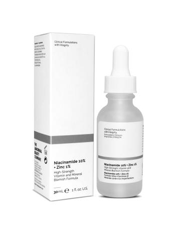 Niacinamide Facial Moisturizing Essence 10% Niacinamide + 1% Zinc Anti Aging & Wrinkle Face Serum softens and moisturizes skin evens skin tone suitable for all skin types -(30ML)