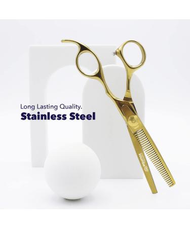 Equinox Professional 6.5'' Razor Edge Hair Thinning Scissors - Liquid Gold Shears - Buy Online on GoSupps.com