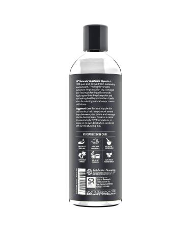 Pure Vegetable Glycerin 16oz - Non-GMO Multi-Purpose Oil for DIY Products - Hair & Skin Benefits - 16 Fl Oz - Buy Online on GoSupps.com