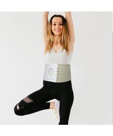 SUPVOX Ostomy Support Belt - Elastic Hernia Band & Breathable Belly Band for Colostomy & Abdominal Support for Men & Women - Buy Online on GoSupps.com