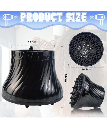 Universal Hair Diffuser Attachment for Curly Hair - Caredgo Foehn Compatible Hair Dryer Diffuser - Ideal for 1.4-3 Inch Nozzles - Buy Online on GoSupps.com