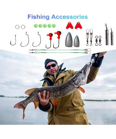 Sinrier 36 Pcs Freshwater Fishing Lures Kit for Bass Trout Salmon - Spoon Lures & Soft Plastic Bait Tackle with Tool Box - Fly Fishing Wet Flies Accessories - Buy Online on GoSupps.com