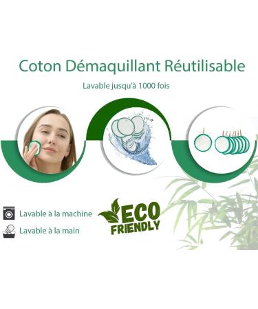 Organic Bamboo Reusable Makeup Remover Pads 16 Face Cleansing Pads - Buy Online on GoSupps.com