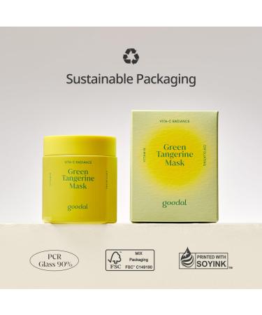 Goodal Green Tangerine Vita C Wash Off Mask - Brightening & Hydrating Facial Mask for Glowing Skin - International Shipping Available - Buy Online on GoSupps.com