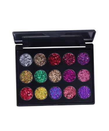 NOLITOY Eye Shadow Palettes - 3pcs Diamond Sequins Eyeshadow Set | 15 Shades 0.04 oz Each | International Shipping Available - Buy Online on GoSupps.com