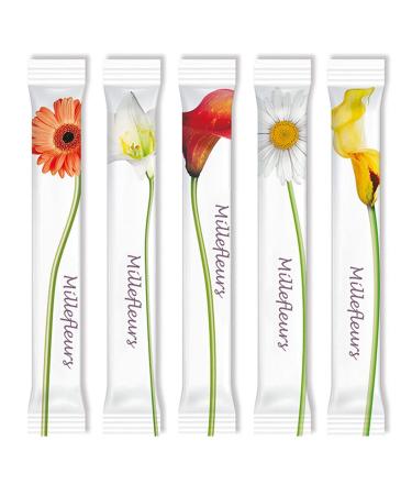 Sugar sticks Millefleurs 1000 x 4G fine sugar |Sustainable packaging |Of course sustainable brand sugar from German sugar beet cultivation