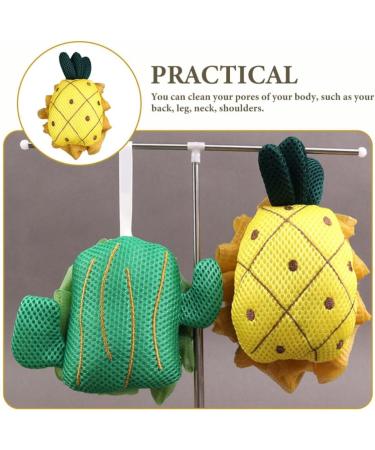 NOLITOY Bath Shower Loofah Sponge - Exfoliating Fruit Bath Ball Mesh Pouf Scrubber for Men & Women - 1 Count - Buy Online on GoSupps.com