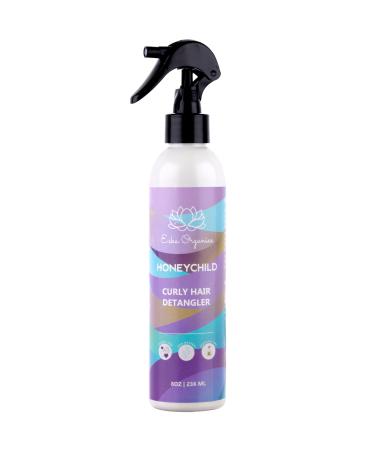 Honeychild Honey and Biotin Detangling Mist Curly Hair Detangler Mist Curl Refresher Spray 8 ounces
