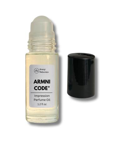 Men's Cologne - Perfume Oils For Man Enhanced Scents Sampler Replicant Fragrance Oil Travel Size Cologne 1.2 Fl Oz (ArmanCode)