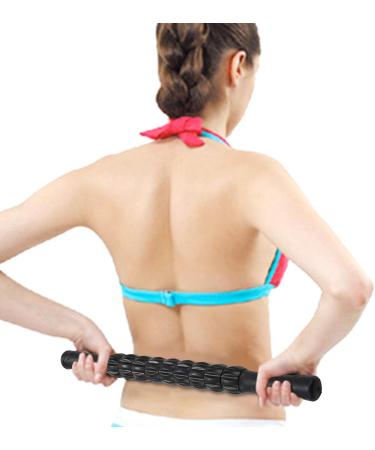 PMandgk Adjustable Gear Muscle Massage Roller - Myofascial Release Tool for Legs Back & Feet - Yoga Essential in Black - Buy Online on GoSupps.com