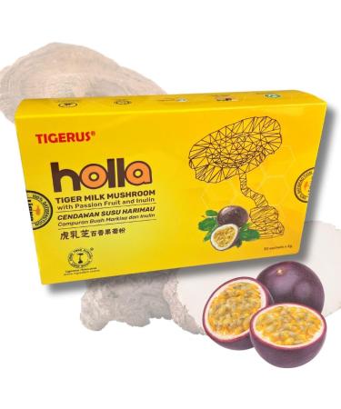 Passion Fruit Tiger Milk Mushroom + Lignosus Tiger Milk Mushroom + Inulin Ideal mix for Soups Smoothies & Desserts - Buy Online on GoSupps.com