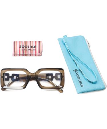SOOLALA The Reading Glasses Company Blue Light Blocking Womens Reading Glasses Tea 1.0 x - Buy Online on GoSupps.com