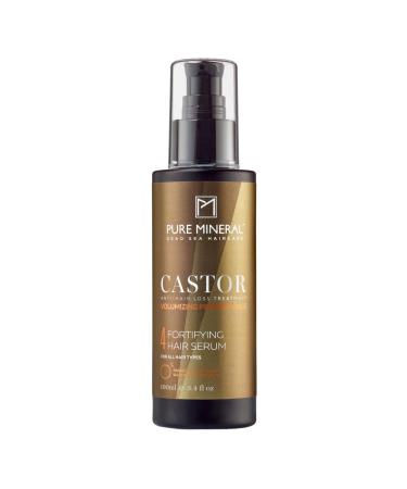 Pure Mineral - Castor Oil Hair Serum - Promotes Growth and Reduces Split Ends - Omega-9 - Free of sulfates, parabens, petrolates - 100ml