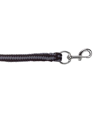 Kerbl rope lead Hippo with carabiner black/silver 321441