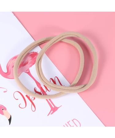 SOLUSTRE 20pcs Soft Nylon Headbands - High Stretchy Baby Hairbands for Newborns (Khaki) | DIY Headwear for Infants - International Shipping - Buy Online on GoSupps.com
