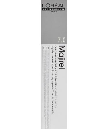 L'Oreal Majirel 7 Medium Blonde Hair Colour Creme 50g Tube - 50ml (Pack of 1) - Buy Online on GoSupps.com