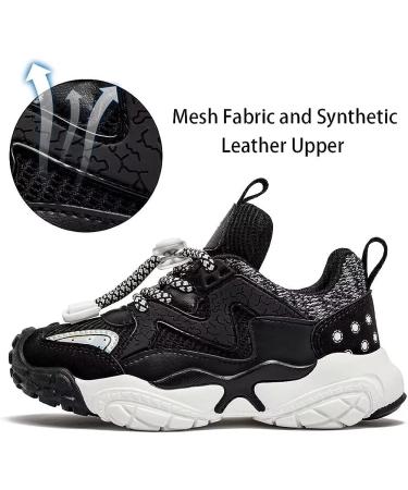 HOBIBEAR Kids Sneakers - Lightweight Athletic Shoes for Boys Girls (13 Little Kid, A-Black) - Buy Online on GoSupps.com