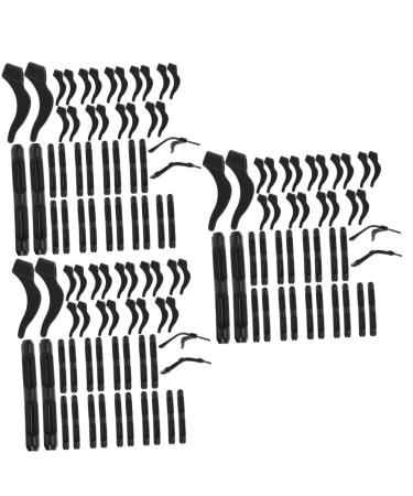 Lurrose 60 pairs of anti-slip cover for glasses nerd wax bracket holder for glasses brackets Ear bars for glasses ear murderer for glasses gravel child slide-free hearing mussel