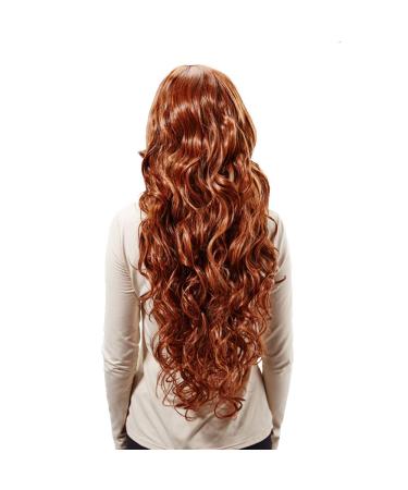 Wig Women Brown Wig Hair Curly Long Long Hair Curls Curly Human Cosplay Synthetic Brazilian Wavy Party