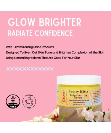Pretty Kitty Bikini Line Brightening Sugar Scrub - Kojic Acid & Turmeric Exfoliant for Ingrown Hairs & Razor Bumps - Buy Online on GoSupps.com