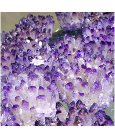 1pc Natural Crystal Cluster Amethyst White Specimen Ore Purple Quartz Reiki Stone Raw Crystals Home Decor Great Choice for Home Decoration kaixun (Size : 350-400g) - Buy Online on GoSupps.com