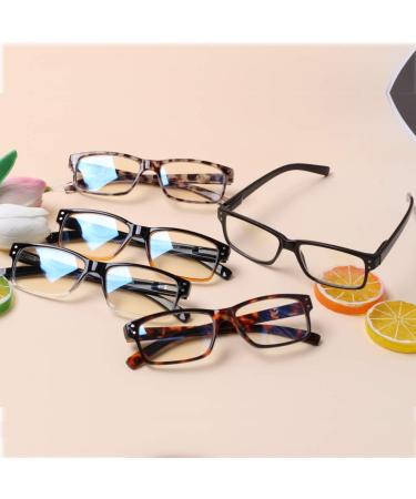 Buy NORPERWIS Blue Light Blocking Reading Glasses for Women & Men - Spring Hinge Square Eyeglasses 5 Pack - 2.5x Magnification - Buy Online on GoSupps.com