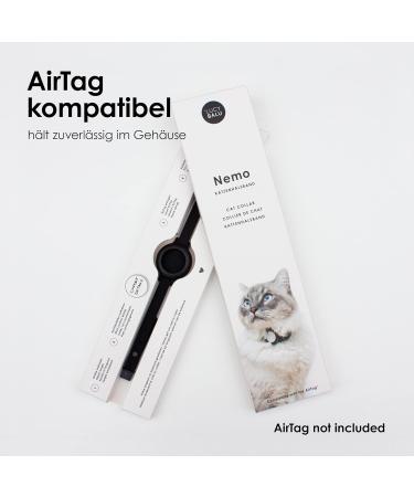 Lucybalu Cat Neck Band for Airtag | Premium Safe & Lightweight Airtag Collar for Cats | Silicone Band in Neon Yellow | Apple Airtag Compatible Cat Tracker - Buy Online on GoSupps.com