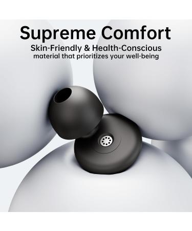 Noise Cancelling Ear Plugs for Sleeping - Reusable & Washable Mini Earplugs with Compact Case - Perfect for Concerts - Black - Buy Online on GoSupps.com