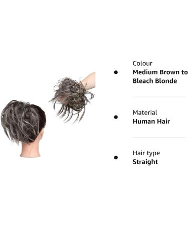 Fashion Tousled Hair Extensions Scrunchie - Brown Blonde Ponytail Wig - Buy Online on GoSupps.com