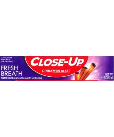 Close-Up Fresh Breath Toothpaste Cinnamon Blast (4.0 oz) (Pack of 10) - Buy Online on GoSupps.com