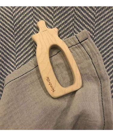 Nordville Teething Bottle | Organic Maple Wood Teething Aid | Handmade Baby Shower Gift - Buy Online on GoSupps.com