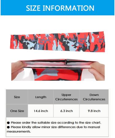 6 Pairs UV Protection Cooling Arm Sleeves for Outdoor Sports - Camouflage & Solid Color #2 - Buy Online on GoSupps.com