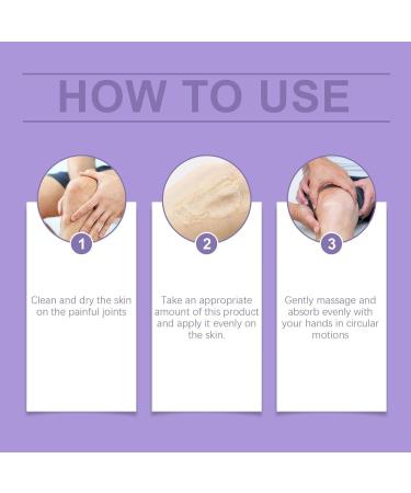 2PCS Joint Purple Gel Purple Relief Soothing Massage Cream Joint Activities Throughout The Body Soothes Knees Lumbar Neck Hands and Feet - Buy Online on GoSupps.com